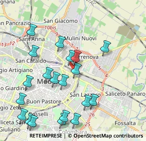 Mappa Viale Ciro Menotti, 41122 Modena MO, Italia (2.308)