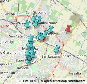 Mappa Viale Ciro Menotti, 41122 Modena MO, Italia (1.57474)