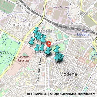 Mappa Via Francesco Maria Molza, 41121 Modena MO, Italia (0.3005)