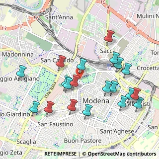 Mappa Via Francesco Maria Molza, 41121 Modena MO, Italia (1.0735)
