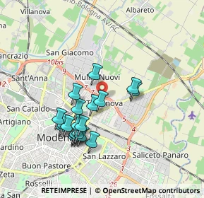 Mappa Via Stelvio, 41122 Modena MO, Italia (1.688)