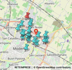Mappa Via Stelvio, 41122 Modena MO, Italia (1.364)
