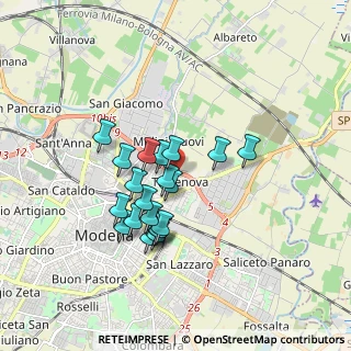 Mappa Via Stelvio, 41122 Modena MO, Italia (1.452)