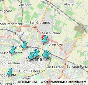Mappa Via Achille Grandi, 41122 Modena MO, Italia (2.53182)