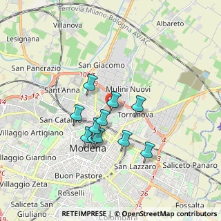 Mappa Via Achille Grandi, 41122 Modena MO, Italia (1.41273)