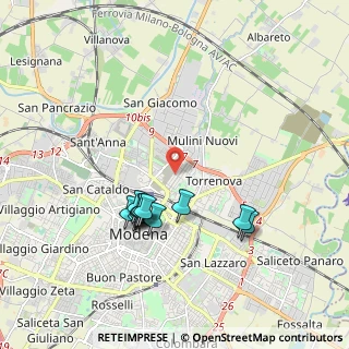 Mappa Via Achille Grandi, 41122 Modena MO, Italia (1.75917)