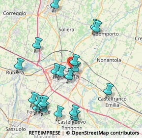 Mappa Via Achille Grandi, 41122 Modena MO, Italia (9.2145)