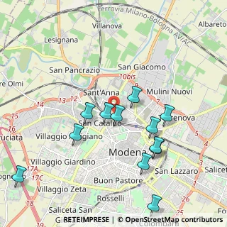 Mappa Viale Enrico Cialdini, 41122 Modena MO, Italia (2.07667)