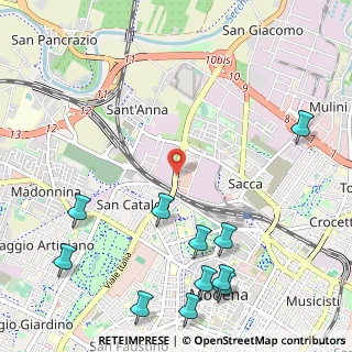 Mappa Viale Enrico Cialdini, 41122 Modena MO, Italia (1.49091)