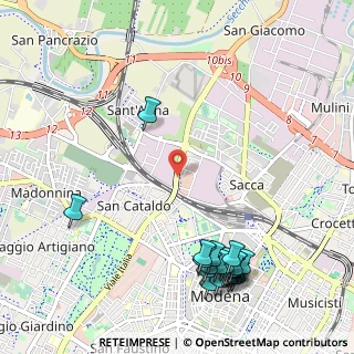 Mappa Viale Enrico Cialdini, 41122 Modena MO, Italia (1.3985)