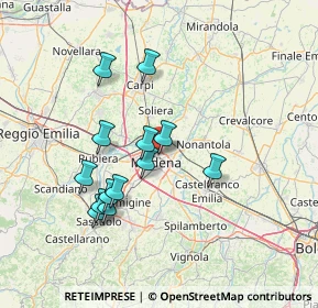 Mappa Via Rubes Triva, 41122 Modena MO, Italia (13.12615)