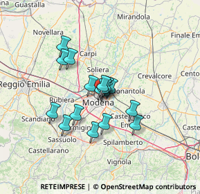 Mappa Via Rubes Triva, 41122 Modena MO, Italia (9.40765)