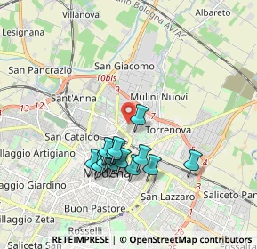 Mappa Via Rubes Triva, 41122 Modena MO, Italia (1.628)