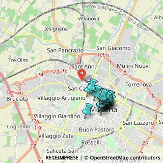 Mappa Strada Cimitero S. Cataldo, 41122 Modena MO, Italia (1.746)