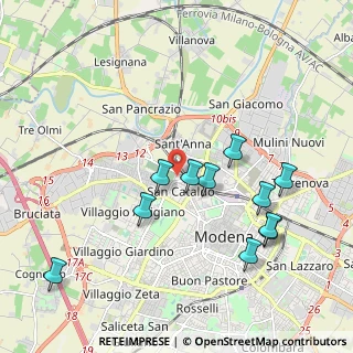 Mappa Strada Cimitero S. Cataldo, 41122 Modena MO, Italia (2.04)