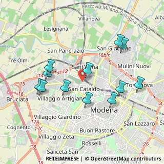 Mappa Strada Cimitero S. Cataldo, 41122 Modena MO, Italia (1.98)
