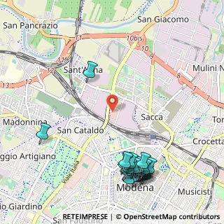 Mappa Via Alberto Brasili, 41122 Modena MO, Italia (1.381)