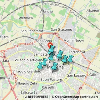Mappa Via Sergio Ramelli, 41122 Modena MO, Italia (1.42)