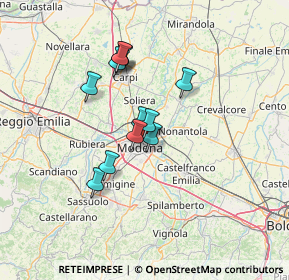 Mappa Viale A. Gramsci, 41122 Modena MO, Italia (10.6475)