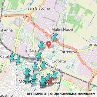 Mappa Str. Attiraglio, 41122 Modena MO, Italia (1.4855)