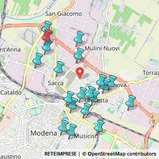 Mappa Str. Attiraglio, 41122 Modena MO, Italia (1.0435)