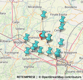 Mappa Via Vincenzo Bellini, 40019 Sant'Agata Bolognese BO, Italia (12.442)