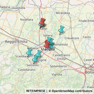 Mappa Via del Tirassegno, 41122 Modena MO, Italia (9.99273)