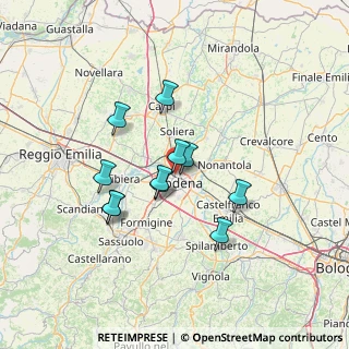 Mappa Via del Tirassegno, 41122 Modena MO, Italia (11.08182)