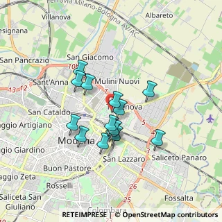 Mappa Via Carlo Pisacane, 41122 Modena MO, Italia (1.37857)