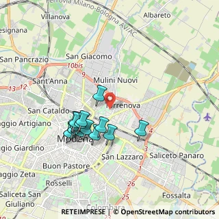 Mappa Via Carlo Pisacane, 41122 Modena MO, Italia (1.615)