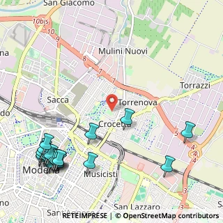 Mappa Via Carlo Pisacane, 41122 Modena MO, Italia (1.549)
