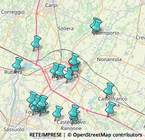 Mappa Via Carlo Pisacane, 41122 Modena MO, Italia (9.203)