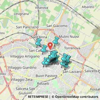 Mappa Via Pico della Mirandola, 41122 Modena MO, Italia (1.324)