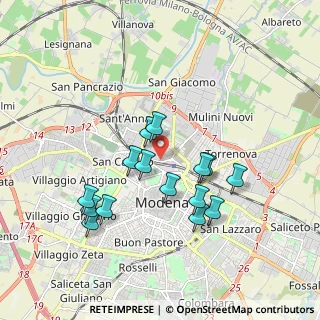 Mappa Via Pico della Mirandola, 41122 Modena MO, Italia (1.70933)