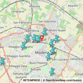 Mappa Via Pico della Mirandola, 41122 Modena MO, Italia (1.8925)