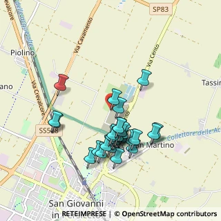 Mappa Via Bovaresa, 40017 San Giovanni in Persiceto BO, Italia (0.83571)