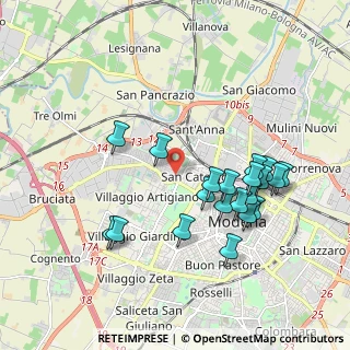 Mappa Via Sandro Cabassi, 41123 Modena MO, Italia (1.9075)