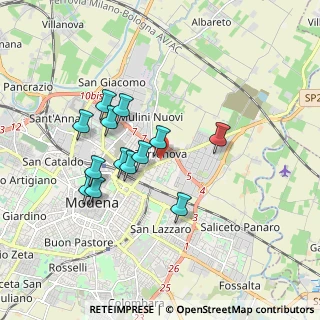 Mappa Torrenova, 41122 Modena MO, Italia (1.58462)