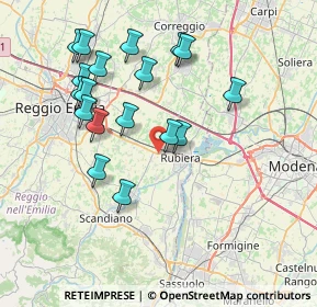 Mappa Via Ospedaletto, 42122 Bagno RE, Italia (7.68278)