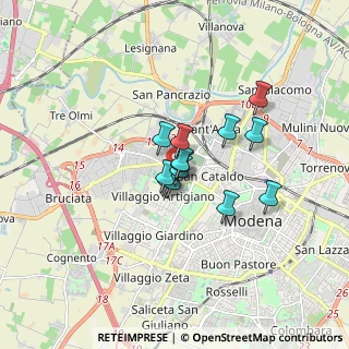 Mappa Via Amerigo Vespucci, 41123 Modena MO, Italia (1.04077)