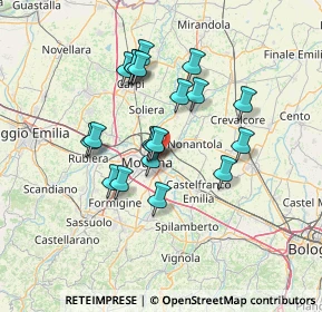 Mappa Via Papa Giovanni XXIII, 41122 Modena MO, Italia (11.7365)