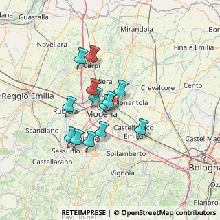 Mappa Via Papa Giovanni XXIII, 41122 Modena MO, Italia (10.96154)