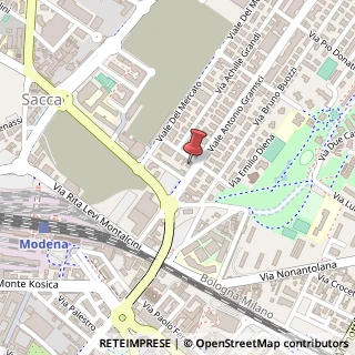 Mappa Viale A. Gramsci, 57-59-61, 41122 Modena, Modena (Emilia Romagna)