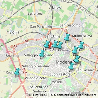 Mappa Via Carlo Borghi, 41123 Modena MO, Italia (1.94545)