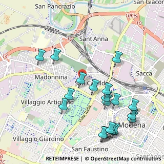 Mappa Via Dino Compagni, 41123 Modena MO, Italia (1.2075)