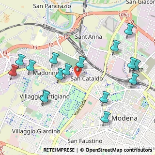 Mappa Via Dino Compagni, 41123 Modena MO, Italia (1.21625)