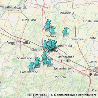 Mappa Via Carlo Borghi, 41123 Modena MO, Italia (9.16647)