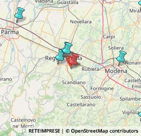 Mappa Via Sagacio Muti, 42122 Gavasseto RE, Italia (36.40533)