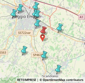 Mappa Via Sagacio Muti, 42122 Gavasseto RE, Italia (4.51)