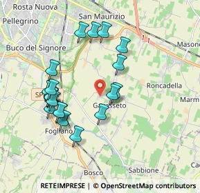 Mappa Via Sagacio Muti, 42122 Gavasseto RE, Italia (1.8355)